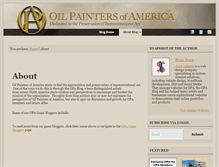 Tablet Screenshot of blog.oilpaintersofamerica.com